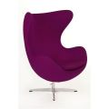 Pomieszczenia :: salon :: Fotel Jajo kaszmir - fioletowy 4