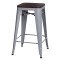 Meble :: Hokery :: Paris Wood 65cm hoker - szary orzech
