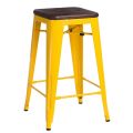 Meble :: Hokery :: Paris Wood 65cm hoker - żółty sosna szczotkowana