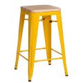 Meble :: Hokery :: Paris Wood 65cm hoker - żółty sosna naturalna