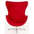 Pomieszczenia :: salon :: Fotel Jajo kaszmir - czerwony