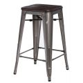 Meble :: Hokery :: Paris Wood 75cm hoker - metal sosna szczotkowana