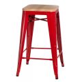Meble :: Hokery :: Paris Wood 75cm hoker - czerwony sosna naturalna