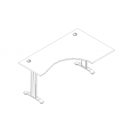 Meble :: Biurka :: Ergonomic Master biurko kształtowe 160 cm - BR67