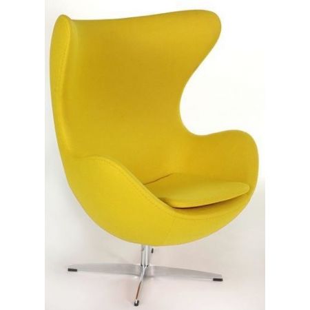 Pomieszczenia :: salon :: Fotel Jajo kaszmir - żółty