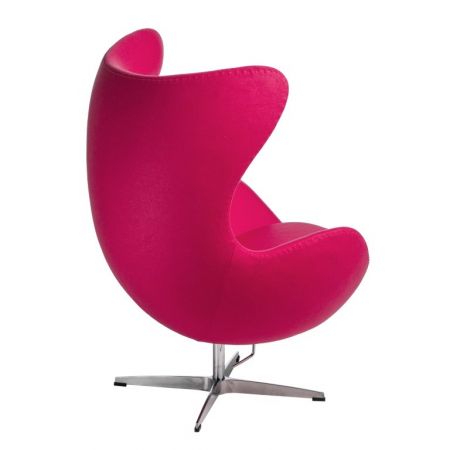 Pomieszczenia :: salon :: Fotel Jajo kaszmir - fuksja