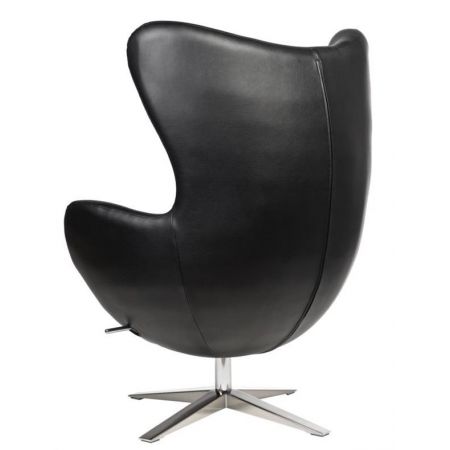 Pomieszczenia :: salon :: Fotel Jajo szeroki ekoskóra - czarny
