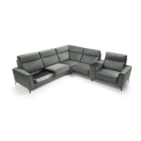 Marki :: Bydgoskie Meble :: Legato Narożnik 3F-TE-1,5-MP-1,5RF z funkcją spania i relaksem