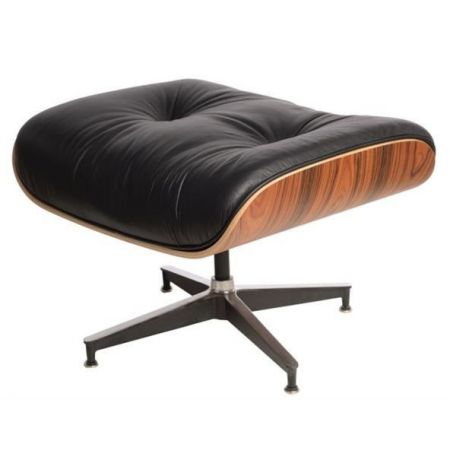 Meble :: Pufy :: Vip podnóżek - skóra czarna/rosewood