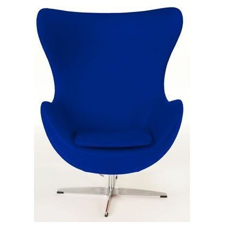 Pomieszczenia :: salon :: Fotel Jajo kaszmir - niebieski