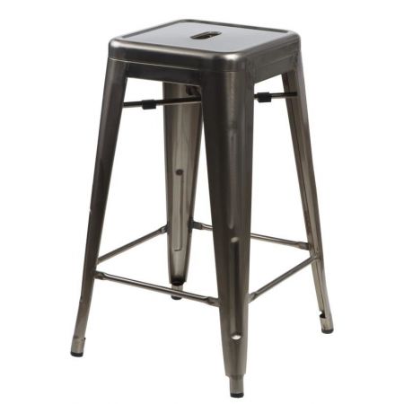 Meble :: Hokery :: Paris 75cm hoker - metaliczny