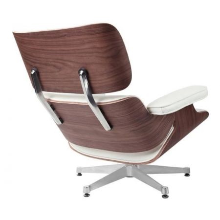 Pomieszczenia :: salon :: Vip fotel - skóra biała/walnut